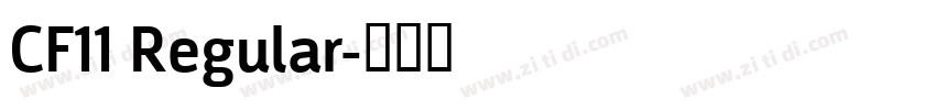 CF11 Regular字体转换